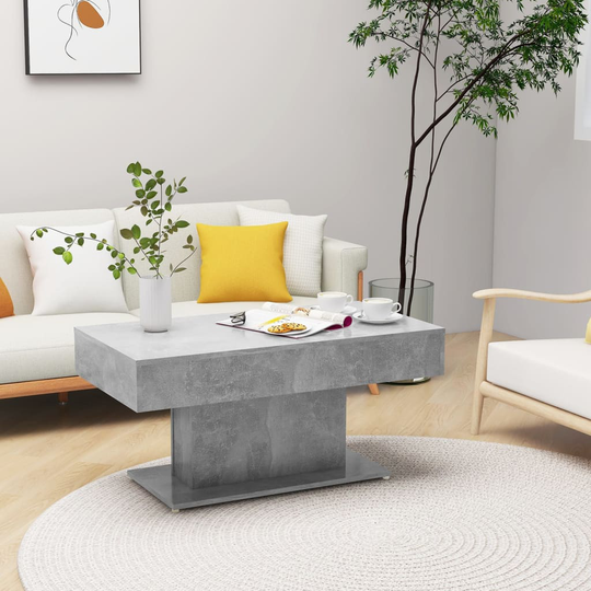 vidaXL Sohvapöytä betoninharmaa 96x50x45 cm lastulevy
