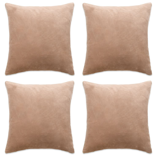 vidaXL Tyynynpäällinen 4 kpl kangas 40x40 cm beige