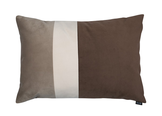 Koristetyyny Velvet Trio Midi beige&ruskea 40x60 cm