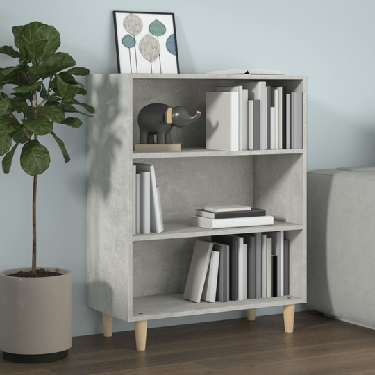vidaXL Senkki betoninharmaa 69,5x32,5x90 cm tekninen puu