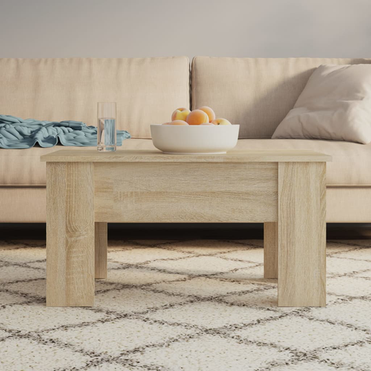 vidaXL Sohvapöytä Sonoma-tammi 79x49x41 cm tekninen puu