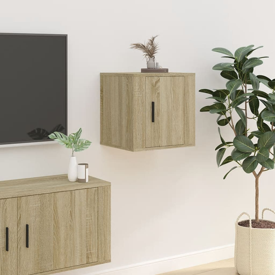 vidaXL Seinäkiinnitettävä TV-taso Sonoma-tammi 40x34,5x40 cm