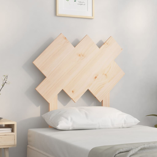 vidaXL Sängynpääty 72,5x3x81 cm täysi mänty
