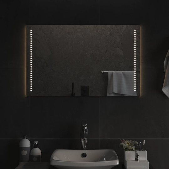 vidaXL Kylpyhuoneen LED-peili 50x80 cm