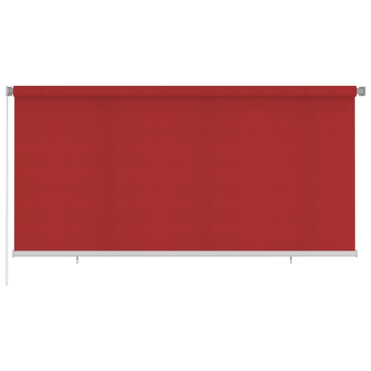 vidaXL Rullaverho ulkotiloihin 300x140 cm punainen HDPE