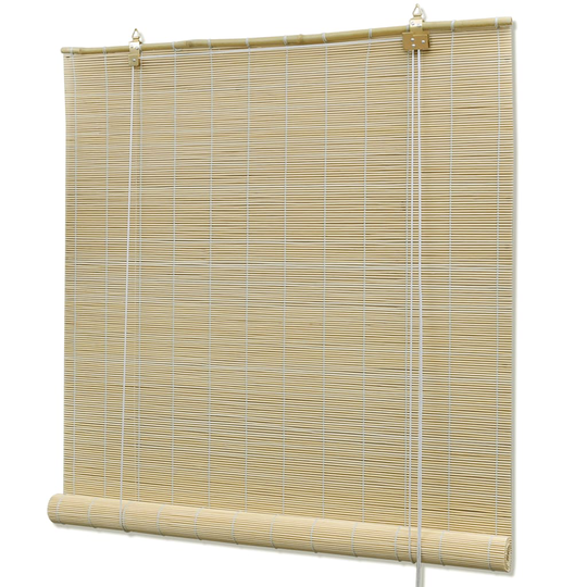 vidaXL Luonnolliset bambu rullaverhot 150 x 220 cm