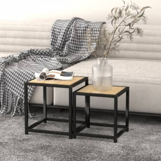 vidaXL Teepöydät 2 kpl MDF Sonoma-tammi