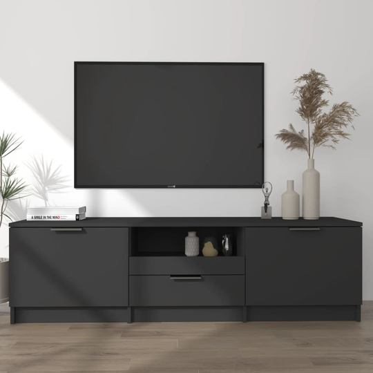 vidaXL TV-taso musta 140x35x40 cm tekninen puu
