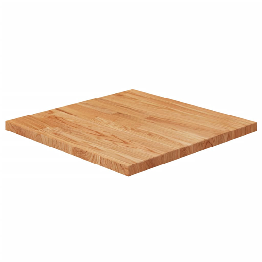vidaXL Pöytälevy neliö vaaleanruskea 50x50x2,5 cm käsitelty täystammi