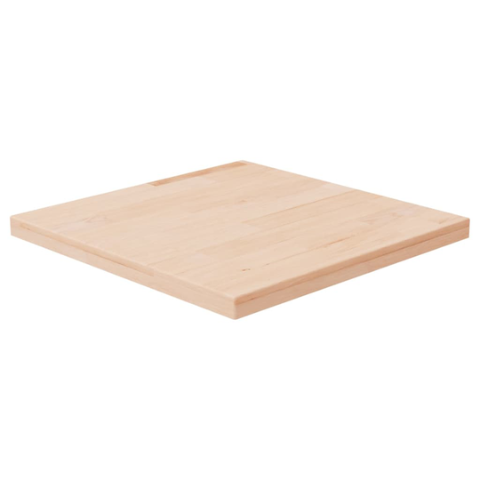 vidaXL Neliönmuotoinen pöytälevy 40x40x2,5 cm täysi tammi