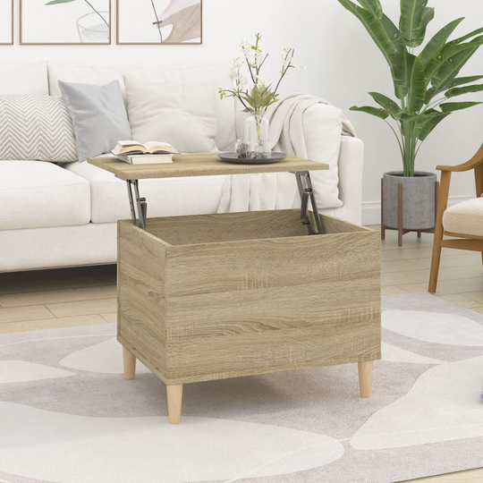 vidaXL Sohvapöytä Sonoma-tammi 60x44,5x45 cm tekninen puu