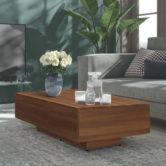 vidaXL Sohvapöytä ruskea tammi 115x60x31 cm tekninen puu