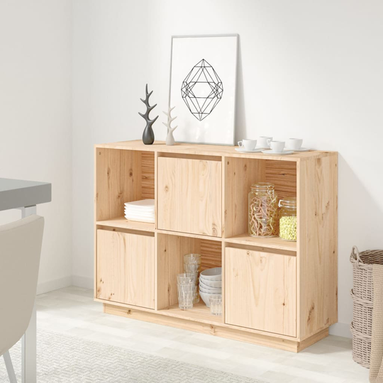 vidaXL Senkki 110,5x35x80 cm täysi mänty