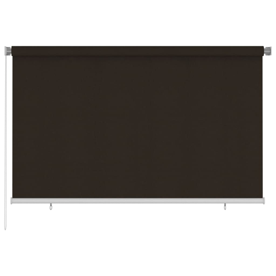 vidaXL Rullaverho ulkotiloihin 240x140 cm ruskea HDPE