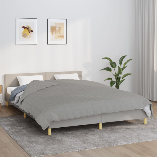vidaXL Painopeitto harmaa 220x235 cm 11 kg kangas