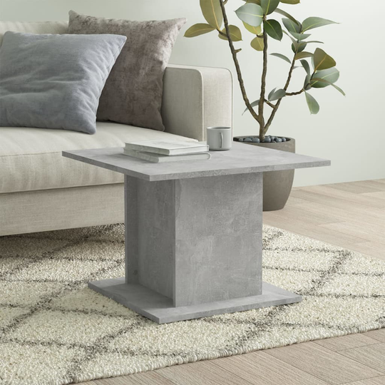 vidaXL Sohvapöytä betoninharmaa 55,5x55,5x40 cm lastulevy