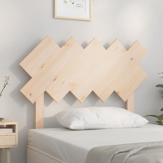vidaXL Sängynpääty 104x3x80,5 cm täysi mänty