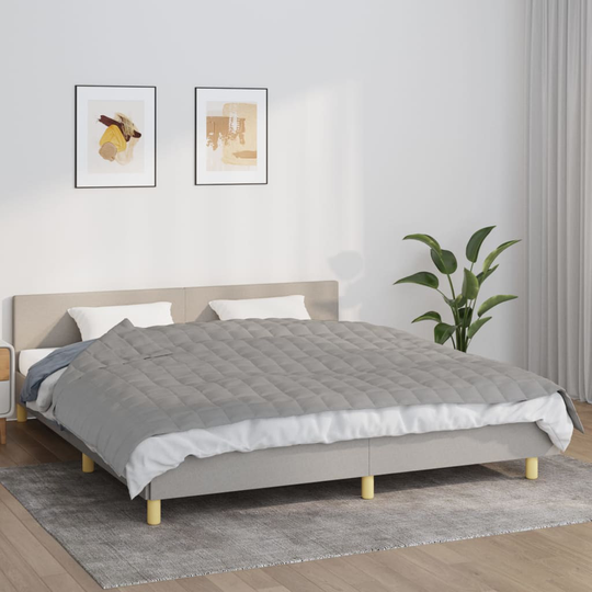 vidaXL Painopeitto harmaa 155x220 cm 7 kg kangas