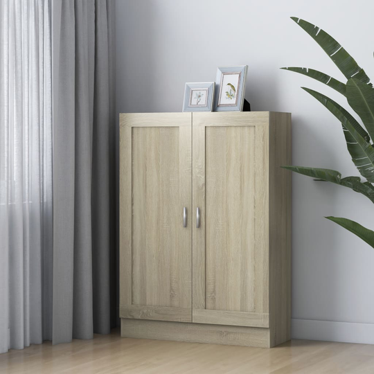 vidaXL Kirjahylly Sonoma-tammi 82,5x30,5x115 cm lastulevy