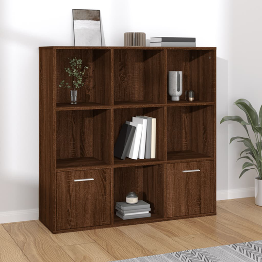 vidaXL Kirjahylly ruskea tammi 98x30x98 cm