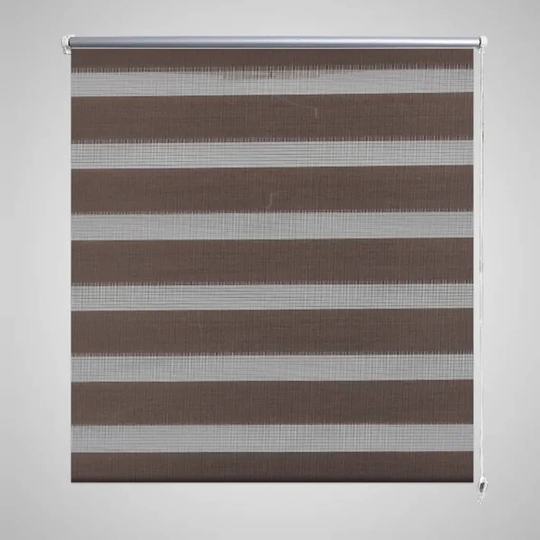 Zebra rullakaihdin 140 x 175 cm kahvinruskea