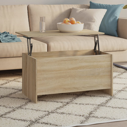 vidaXL Sohvapöytä Sonoma-tammi 102x55,5x52,5 cm tekninen puu
