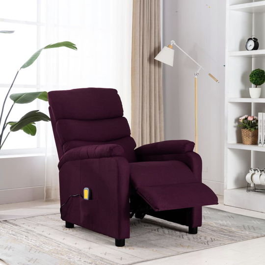 vidaXL Hierova Wing Back nojatuoli purppura kangas