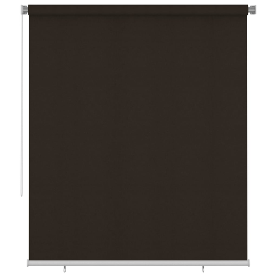 vidaXL Rullaverho ulkotiloihin 200x230 cm ruskea HDPE