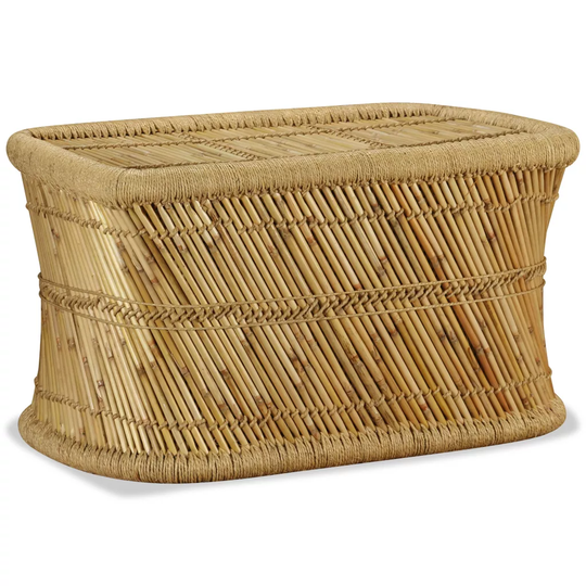 vidaXL Sohvapöytä suorakaide 78x50x45 cm bambu