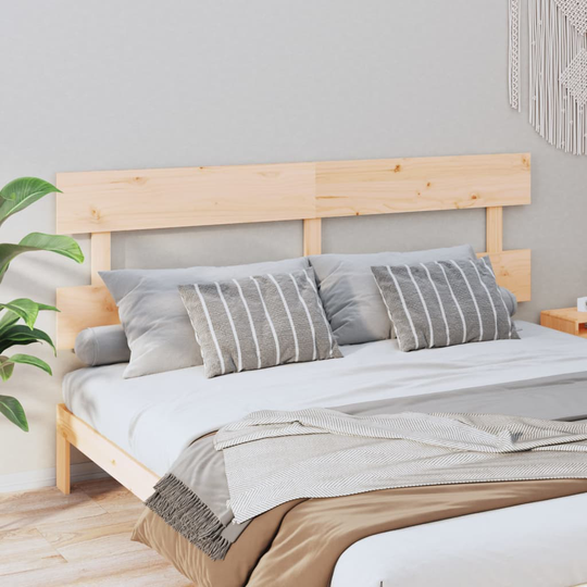vidaXL Sängynpääty 204x3x81 cm täysi mänty