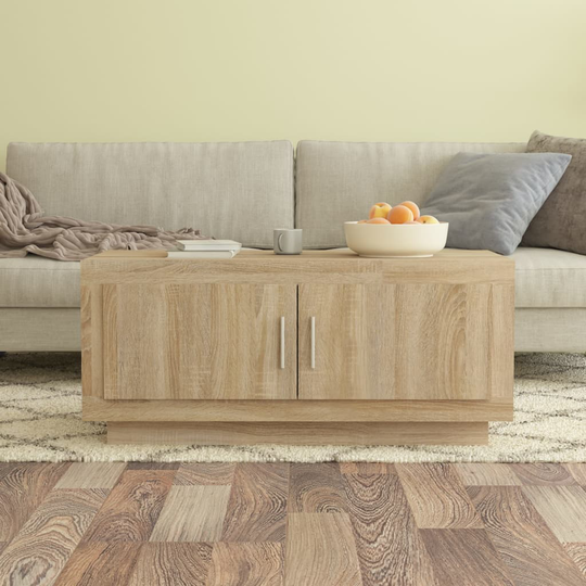 vidaXL Sohvapöytä Sonoma-tammi 102x50x45 cm tekninen puu