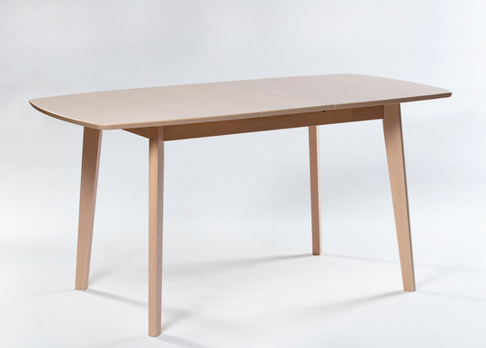 Jatkettava ruokapöytä Bari 80x120-150 cm, valkoinen pyökki