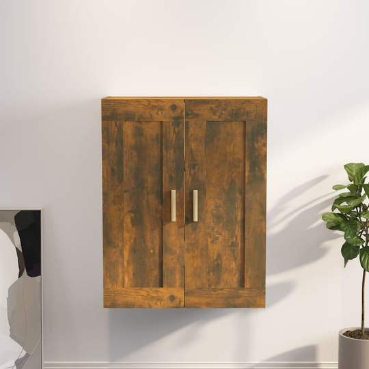 vidaXL Seinäkaappi savutammi 69,5x32,5x90 cm tekninen puu