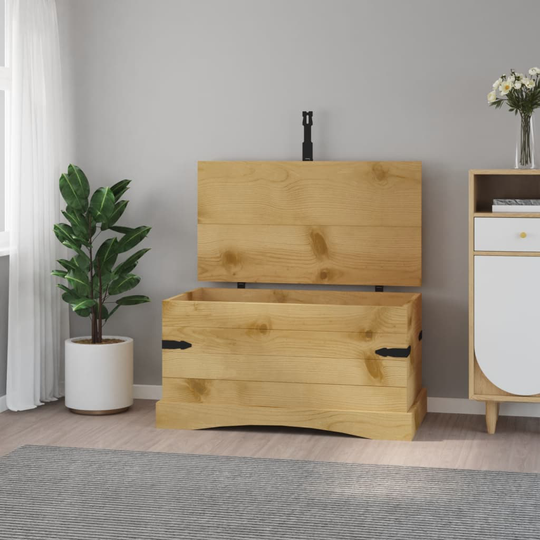 vidaXL Säilytysarkku Meksikon mänty Corona-sarja 91x49,5x47 cm