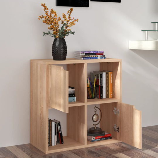 vidaXL Kirjahylly Sonoma-tammi 60x27,5x59,5 cm lastulevy