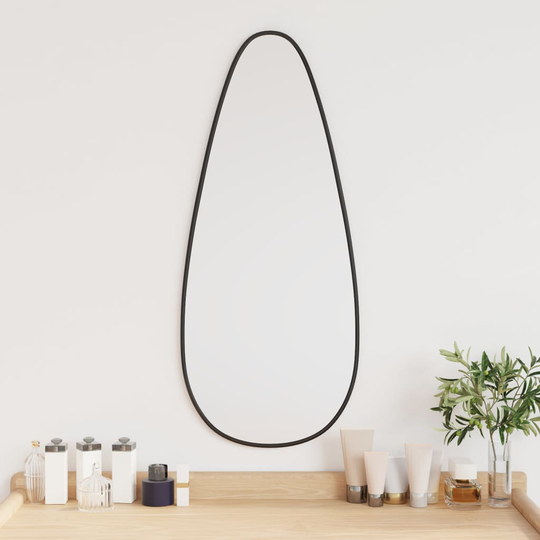 vidaXL Seinäpeili musta 70x30 cm