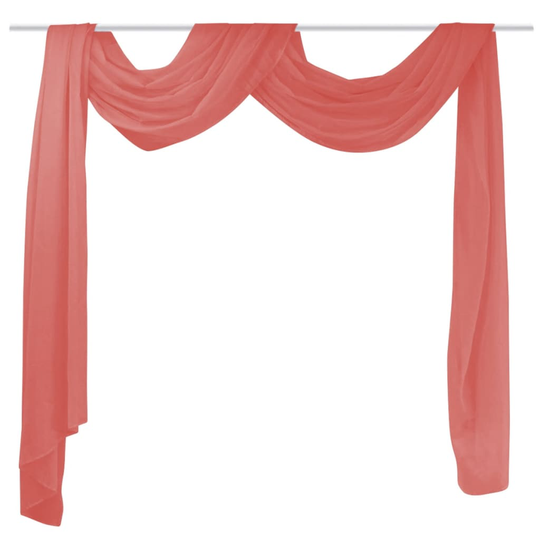 vidaXL Voileeverhot 140x600 cm punainen