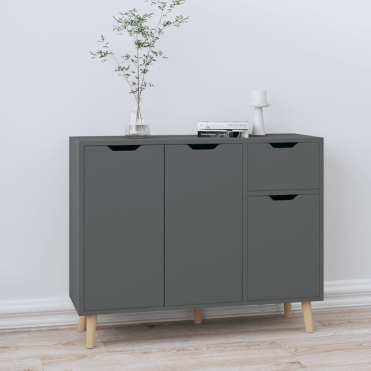 vidaXL Senkki harmaa 90x30x72 cm lastulevy
