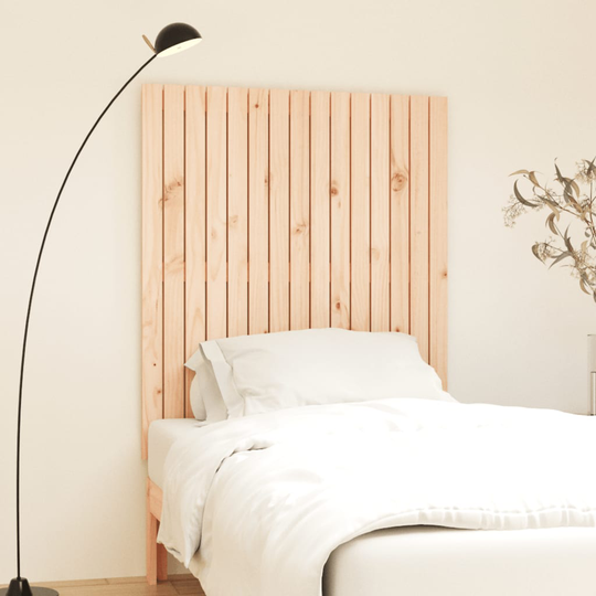 vidaXL Sängynpääty seinälle 95,5x3x110 cm täysi mänty