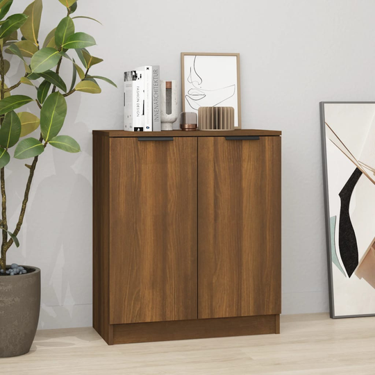 vidaXL Senkki ruskea tammi 60x30x70 cm tekninen puu