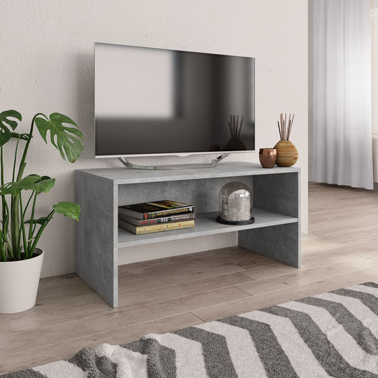 vidaXL TV-taso betoninharmaa 80x40x40 cm lastulevy