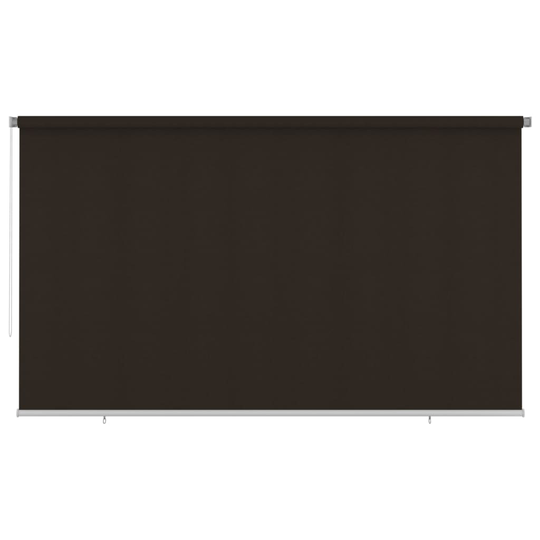 vidaXL Rullaverho ulkotiloihin 400x230 cm ruskea HDPE
