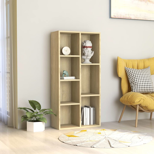 vidaXL Kirjahylly Sonoma-tammi 50x25x106 cm lastulevy