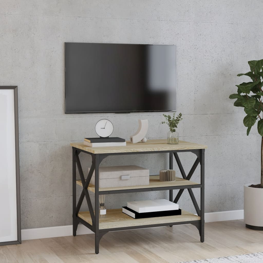 vidaXL TV-taso Sonoma-tammi 60x40x50 cm tekninen puu