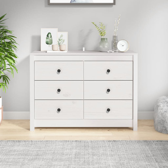 vidaXL Senkki valkoinen 100x40x72 cm täysi mänty