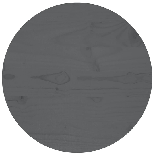 vidaXL Pöytälevy harmaa Ø40x2,5 cm täysi mänty