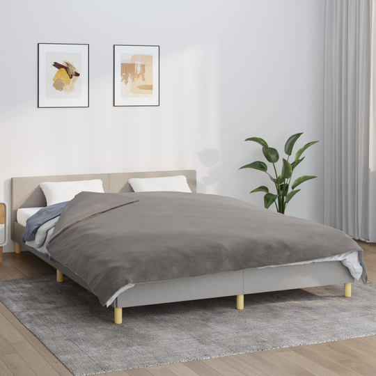 vidaXL Painopeitto suojalla harmaa 200x220 cm 9 kg kangas