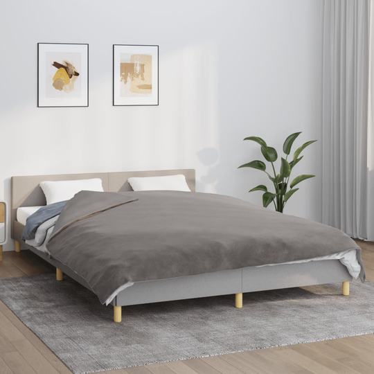 vidaXL Painopeitto suojalla harmaa 200x200 cm 9 kg kangas