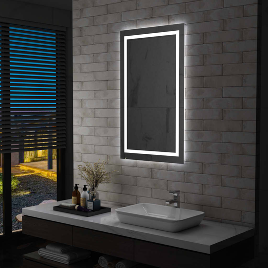 vidaXL Kylpyhuoneen LED-peili kosketussensorilla 60x100 cm
