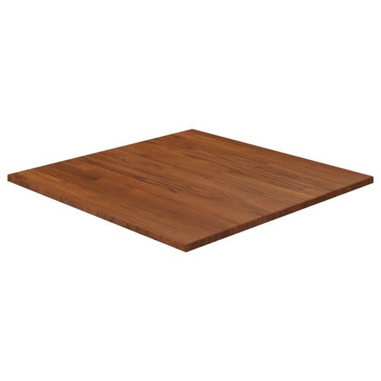 vidaXL Pöytälevy neliö tummanruskea 60x60x1,5 cm käsitelty tammi